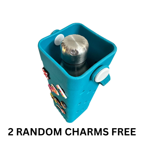 Teal Blue Bottle Holder