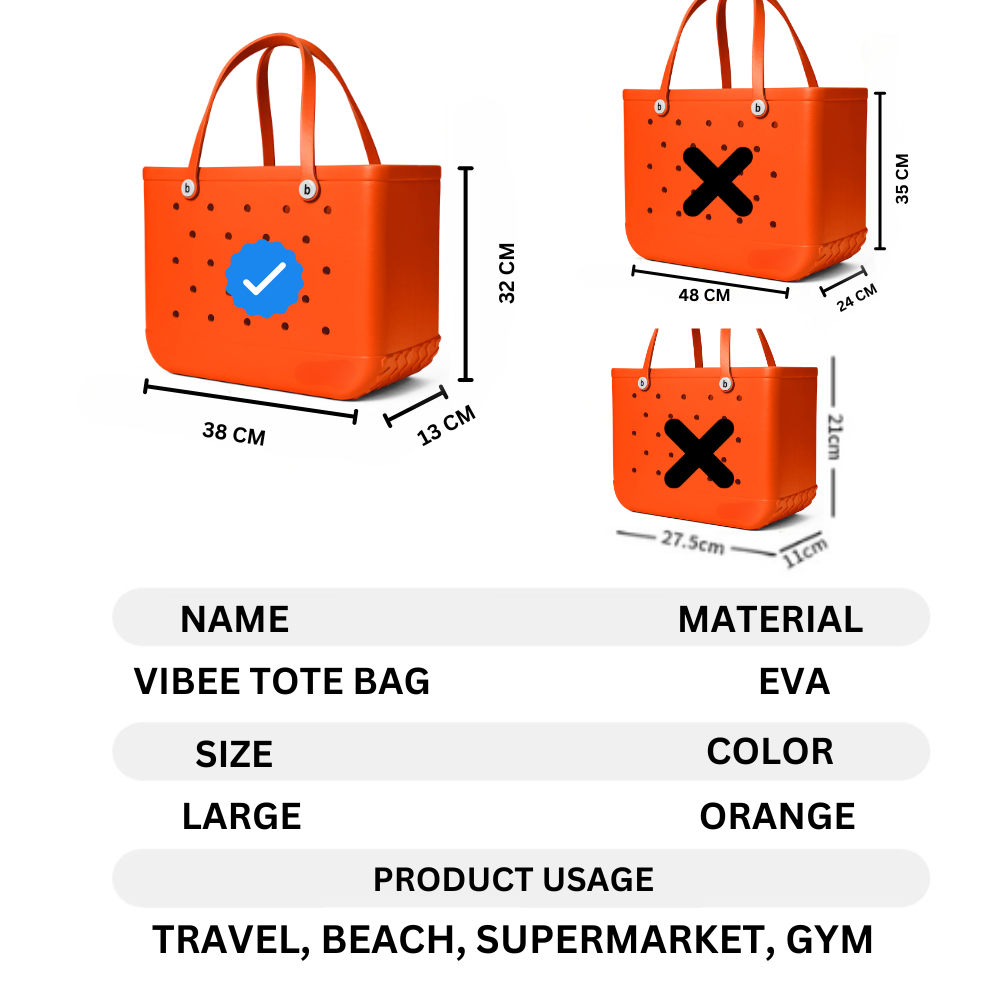 Vibee Tote Bag-Orange