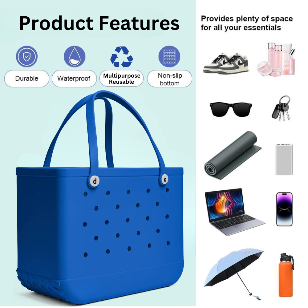 Vibee Tote Bag-Royal Blue