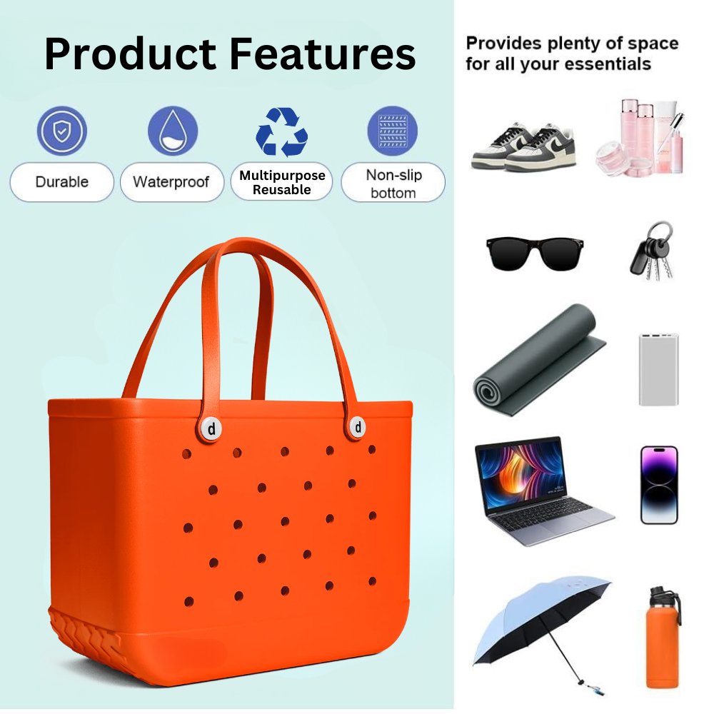 Vibee Tote Bag-Orange