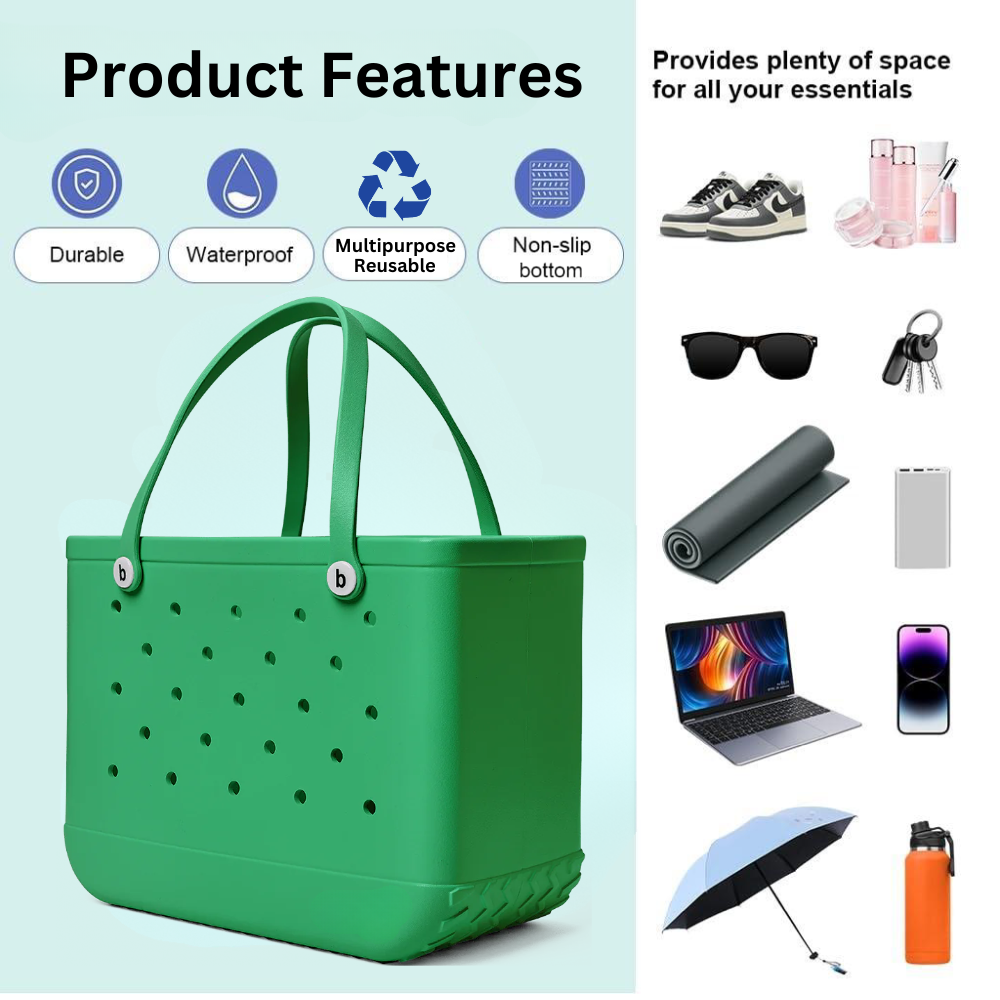 Vibee Tote Bag-Green