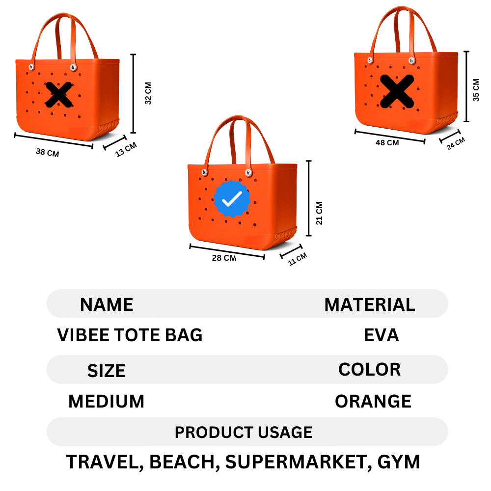Vibee Tote Bag-Orange