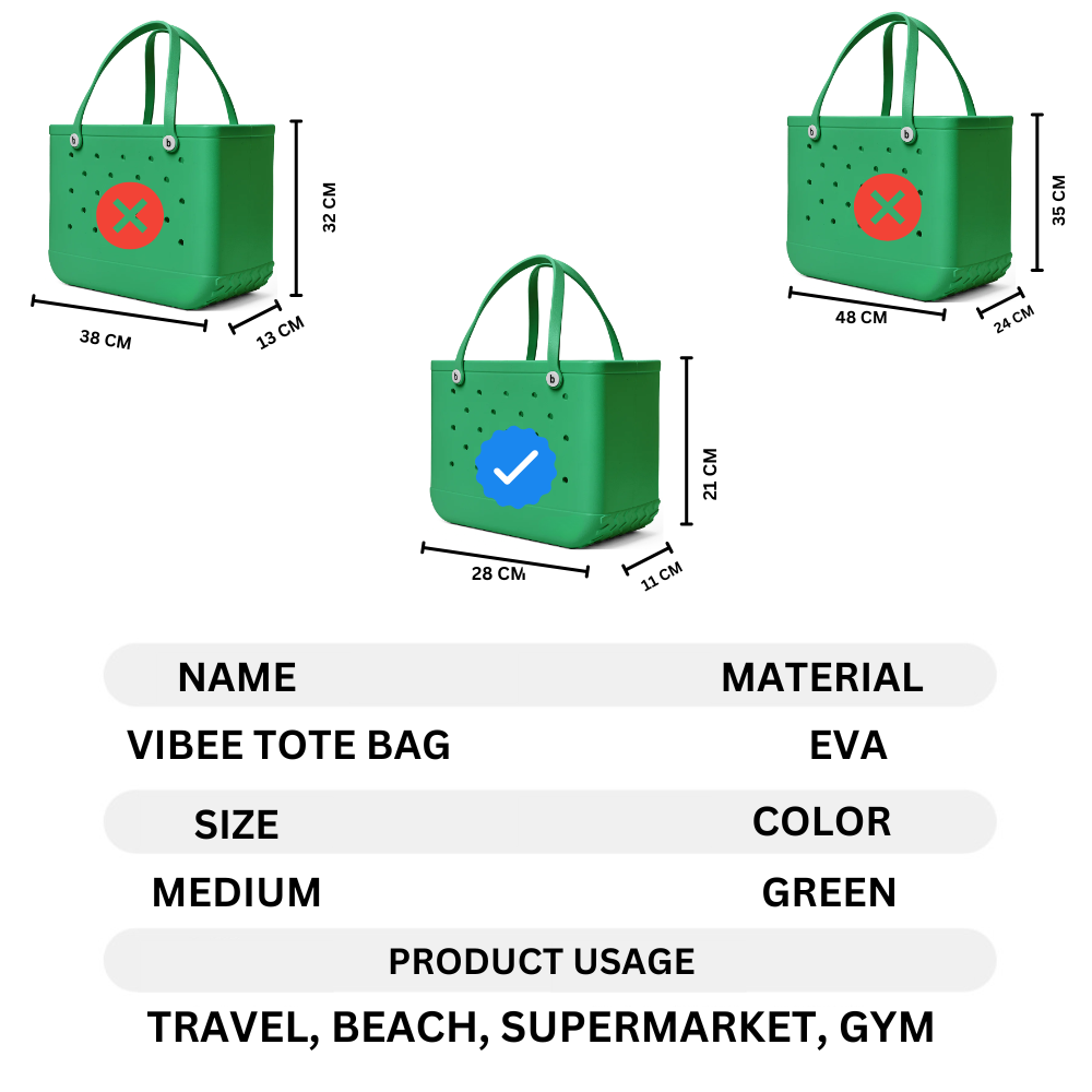 Vibee Tote Bag-Green