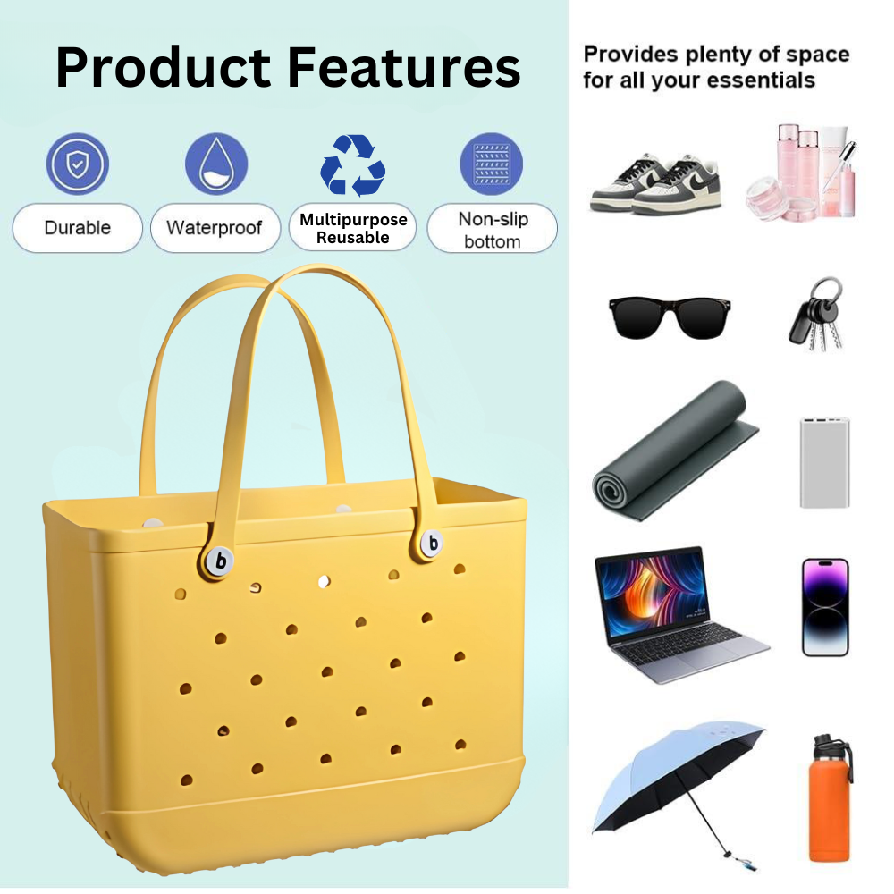 Vibee Tote Bag- Yellow