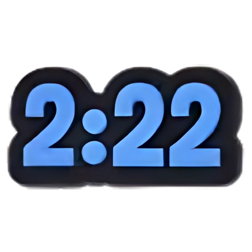 Angel Number 2:22 Blue Shoe Charm ๐ต๐ผ