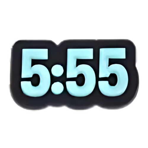 Angel Number 5:55 Shoe Charm ๐ตโจ