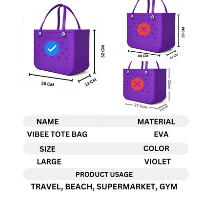 Vibee Tote Bag-Violet