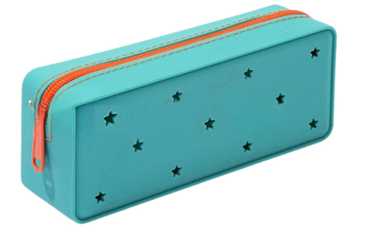 Multipurpose Carry Case  (Pencil Pouch / Makeup Pouch)-Teal Blue