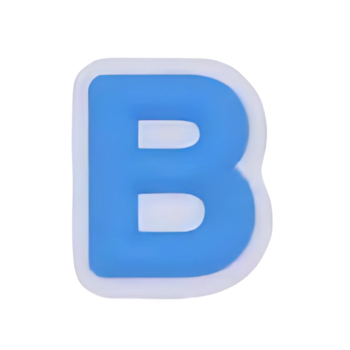 Alphabet B - Blue Shoe Charm 💙