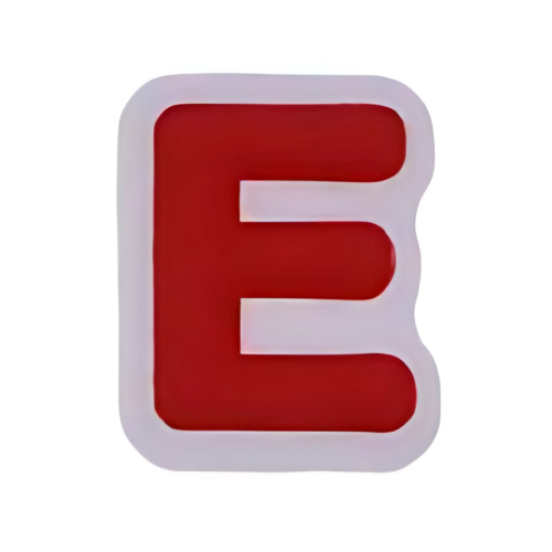 Alphabet E - Red Shoe Charm ❤️