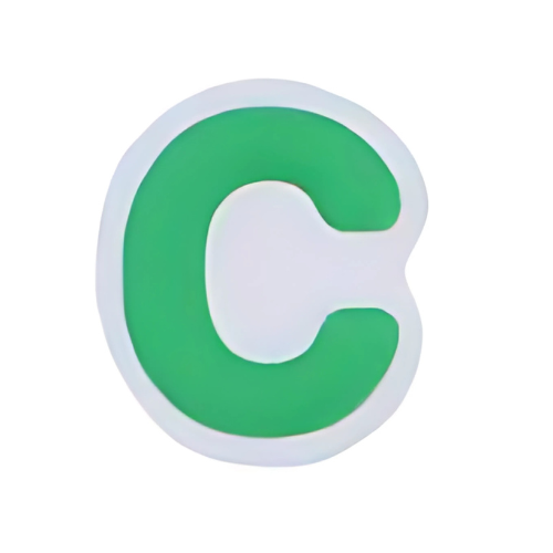 Alphabet C - Green Shoe Charm 💚