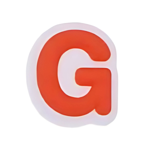 Alphabet G - Orange Shoe Charm 🧡