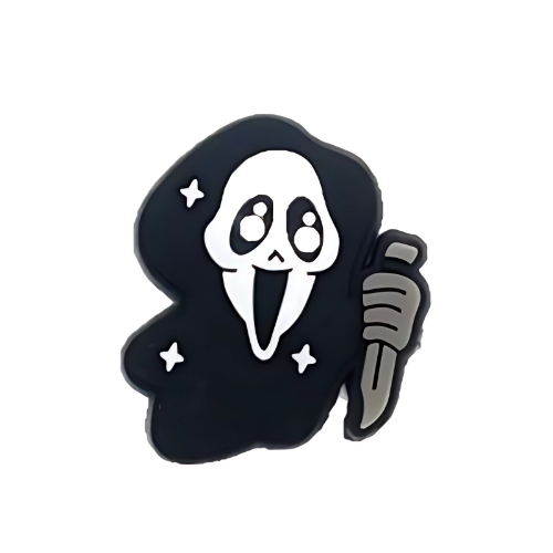 The Ghost Face Shoe Charm for Crocs & Clogs 👻🔪🔥