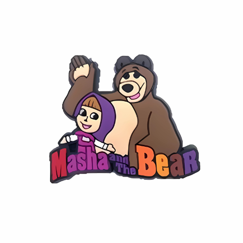 Masha and the Bear – Masha & Bear Shoe Charm for Crocs & Clogs 🐻🎀