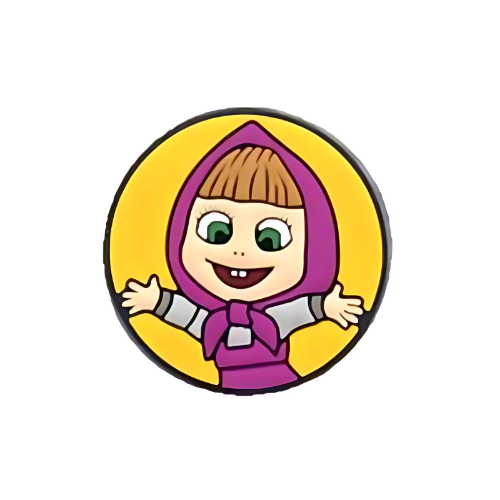 Masha and the Bear – Masha Shoe Charm for Crocs & Clogs 🎀✨