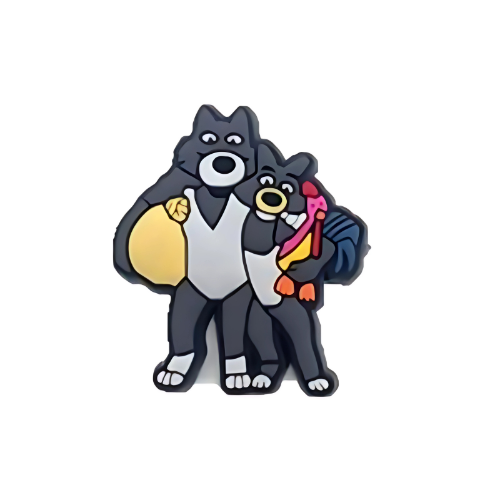 Masha and the Bear – The Wolves Shoe Charm for Crocs & Clogs 🐺✨