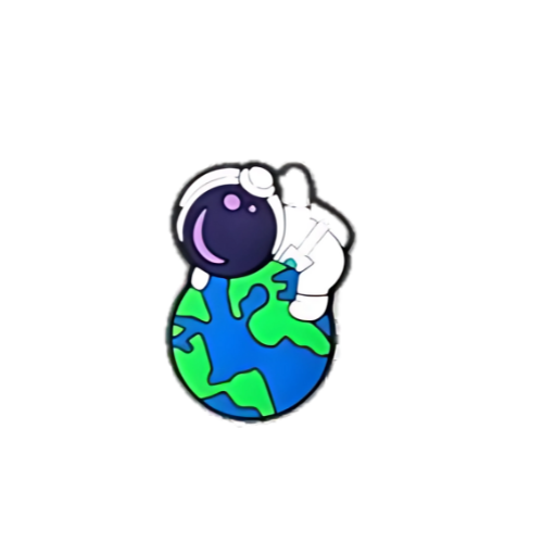 Astronaut On Earth Shoe Charm for Crocs & Clogs 🌍🚀