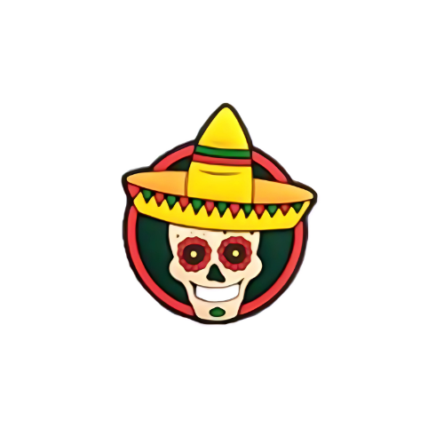 Mexican Face #2 Shoe Charm for Crocs & Clogs – Celebrate Culture in Style! 🔥