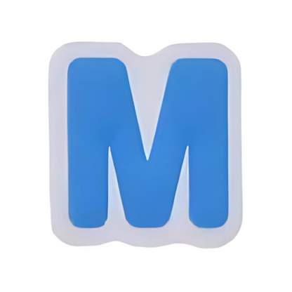 Alphabet M - Blue Shoe Charm for Crocs & Clogs 💙 | Make It Personal!