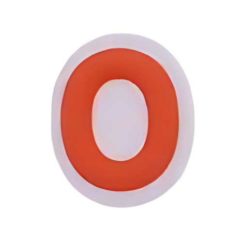 Alphabet O - Orange Shoe Charm for Crocs & Clogs 🧡 | Personalize Your Style!