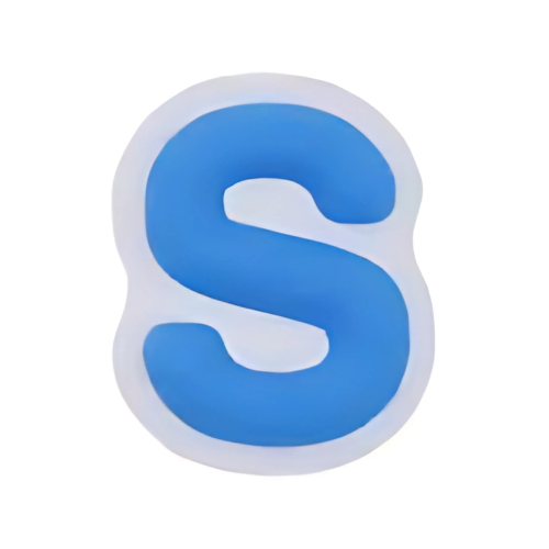 Alphabet S - Blue Shoe Charm for Crocs & Clogs 💙 | Stylish Personalized Letter Charm