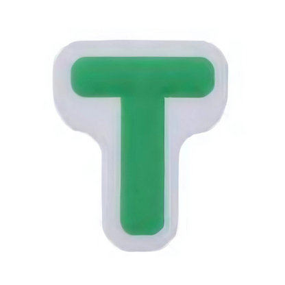 Alphabet T - Green Shoe Charm for Crocs & Clogs 💚 | Fun Personalized Letter Charm