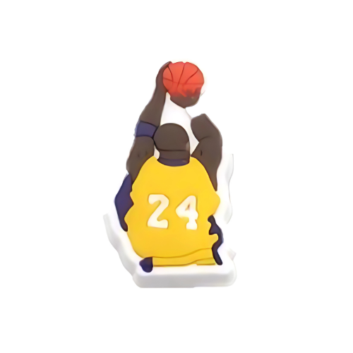 Basketball - Kobe Bryant Shoe Charm for Crocs & Clogs 🏀💜💛